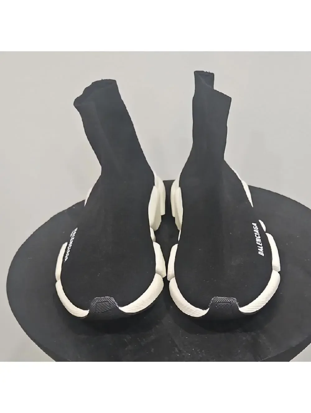 Balenciaga Black and White Women's Sock Sneakers